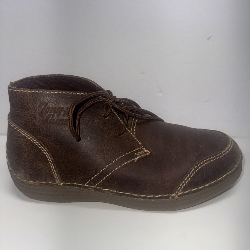 Tony Lama Chukka Mens 7 D Ankle Boots Distressed Brown Leather Shoes RR3016